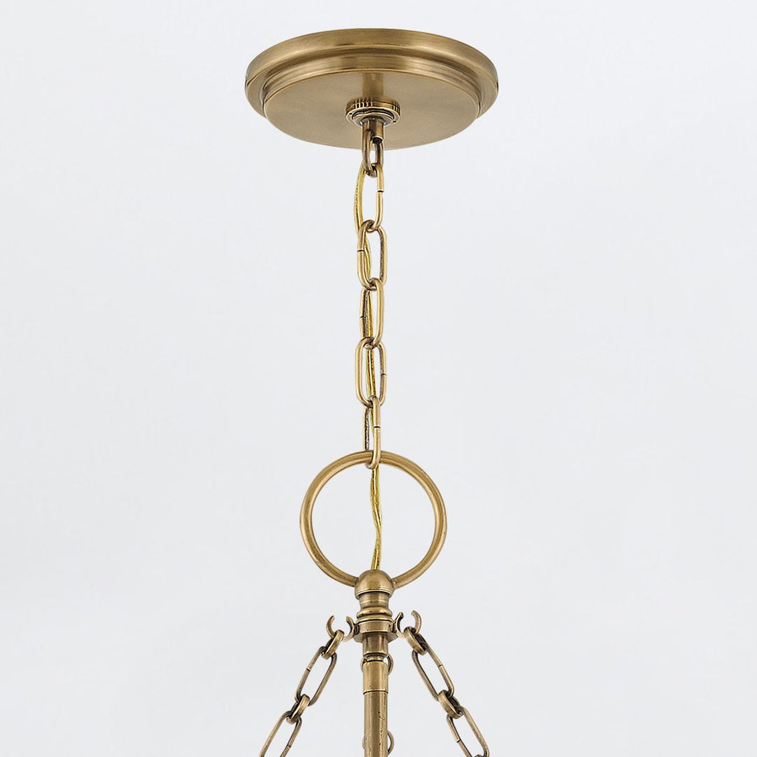 Quintiesse QN-CHANCE-3P-HB Chance 3 Light Pendant Heritage Brass
