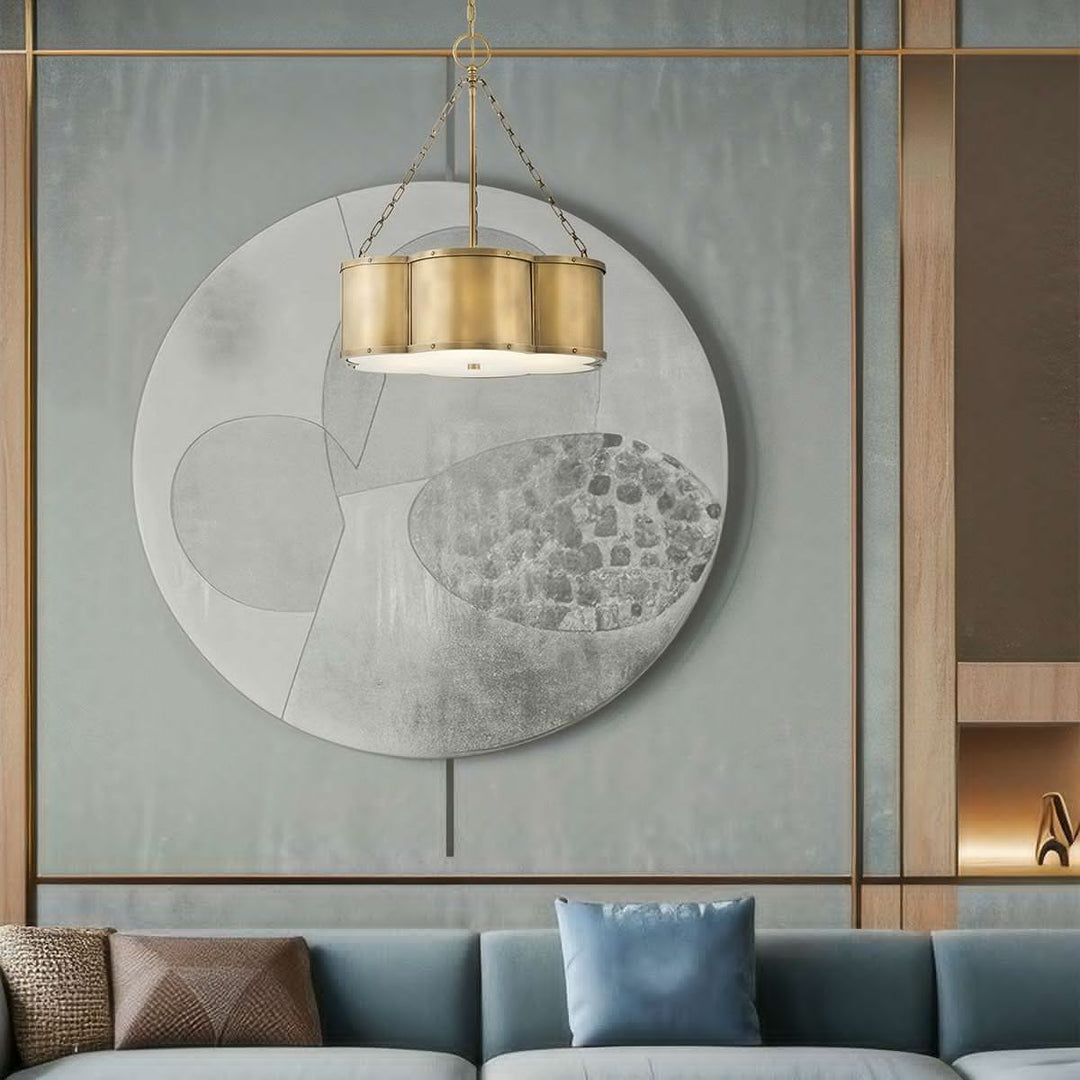 Quintiesse QN-CHANCE-3P-HB Chance 3 Light Pendant Heritage Brass