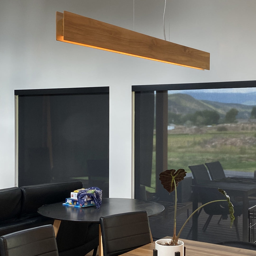 Quintiesse QN-CLEAN-LED-LP-127-TEAK Clean LED Pendant Teak