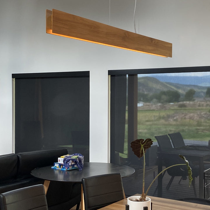 Quintiesse QN-CLEAN-LED-LP-127-TEAK Clean LED Pendant Teak