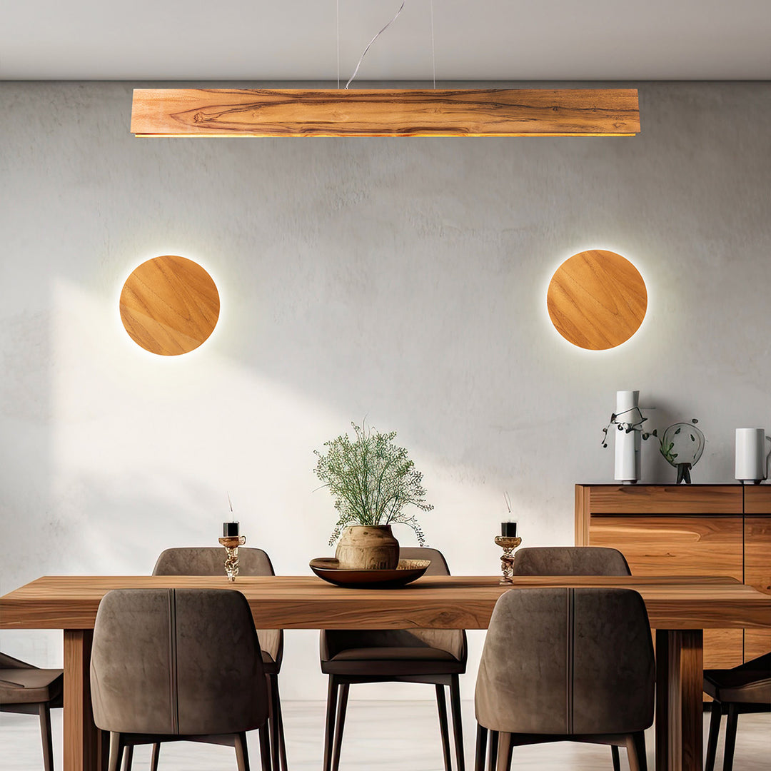 Quintiesse QN-CLEAN-LED-LP-127-TEAK Clean LED Pendant Teak