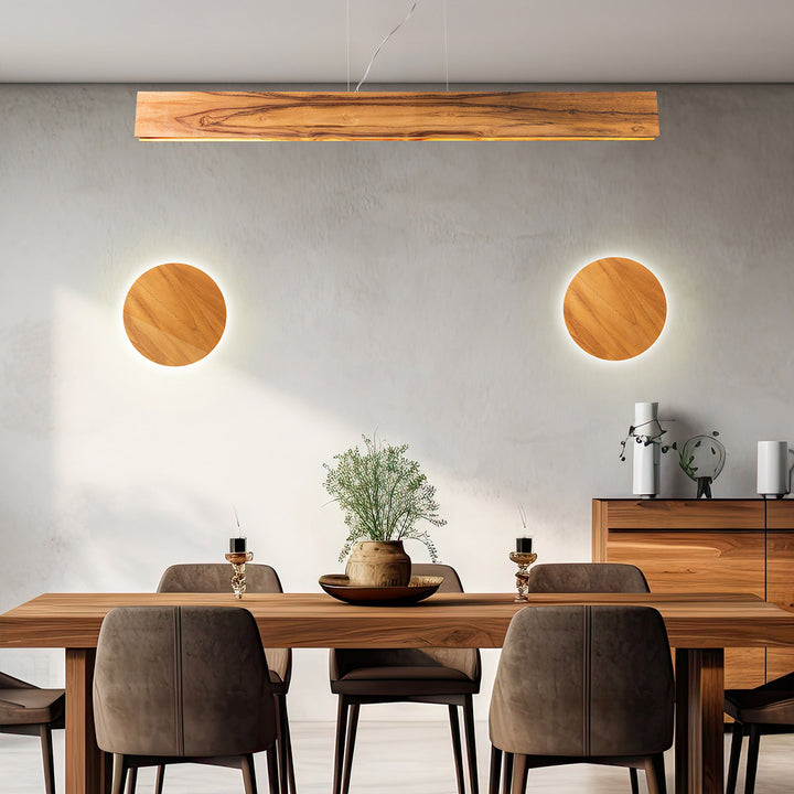 Quintiesse QN-CLEAN-LED-LP-127-TEAK Clean LED Pendant Teak
