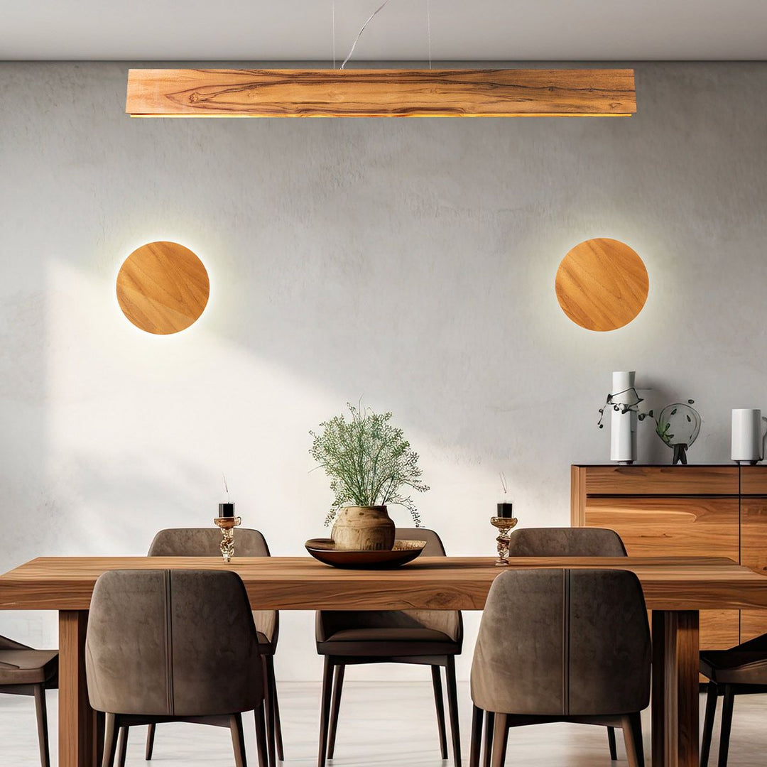 Quintiesse QN-CLEAN-LED-WB-25-TEAK Clean LED Wall Light Teak