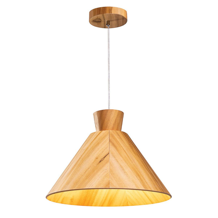 Quintiesse QN-CONICAL-P-M-TEAK Conical Pendant Light Teak