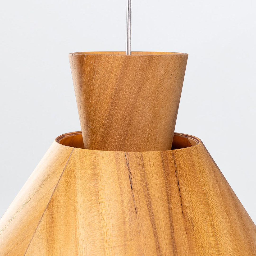 Quintiesse QN-CONICAL-P-M-TEAK Conical Pendant Light Teak