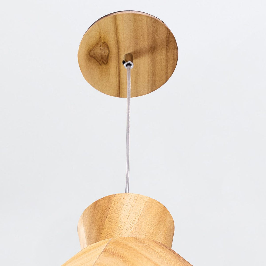Quintiesse QN-CONICAL-P-M-TEAK Conical Pendant Light Teak