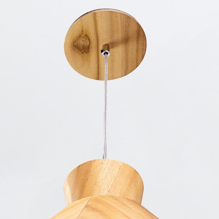 Quintiesse QN-CONICAL-P-M-TEAK Conical Pendant Light Teak