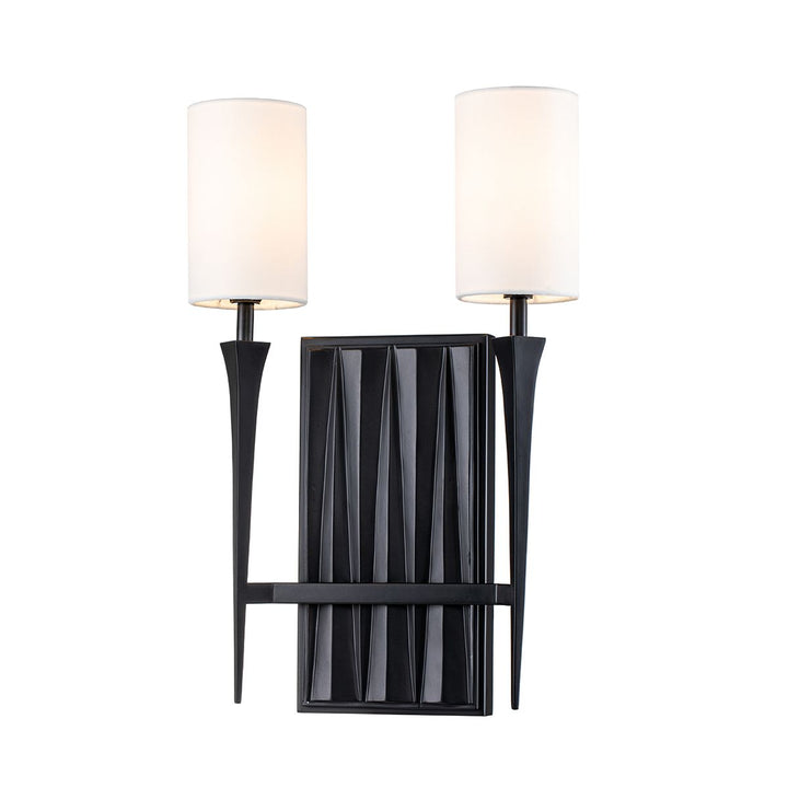 Quintiesse QN-CREST-2WB-BLK Crest 2 Light Wall Light Matte Black