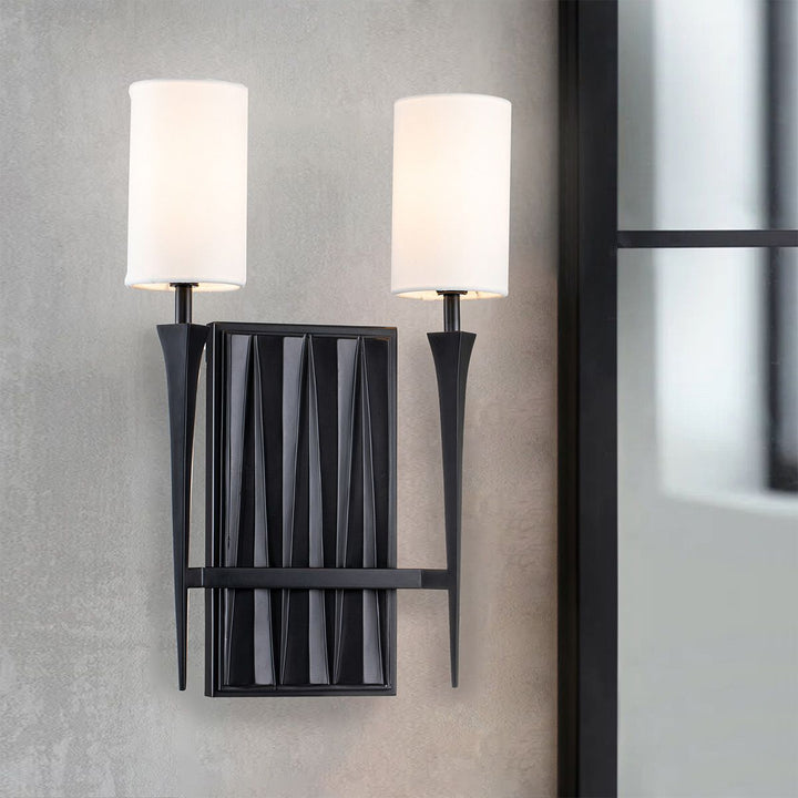 Quintiesse QN-CREST-2WB-BLK Crest 2 Light Wall Light Matte Black