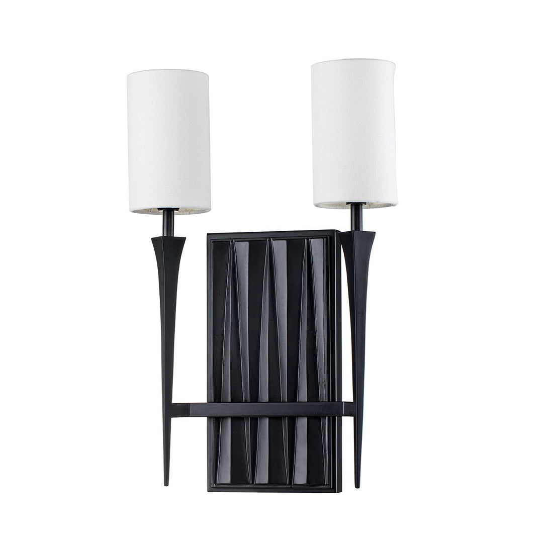 Quintiesse QN-CREST-2WB-BLK Crest 2 Light Wall Light Matte Black