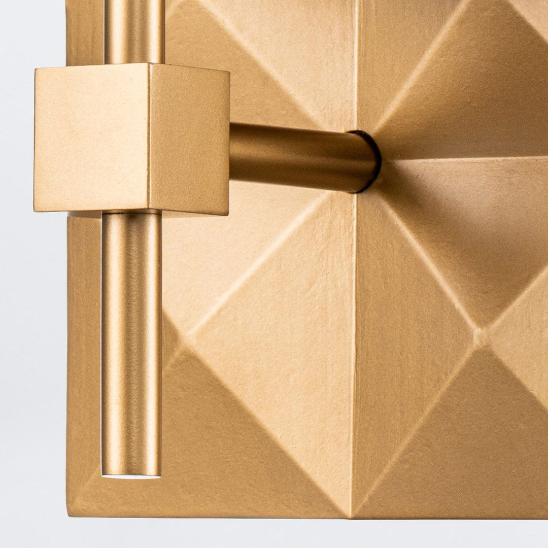 Quintiesse QN-DECO-1WB-AB-O Deco Bathroom 1 Light Wall Light Laquered Gold