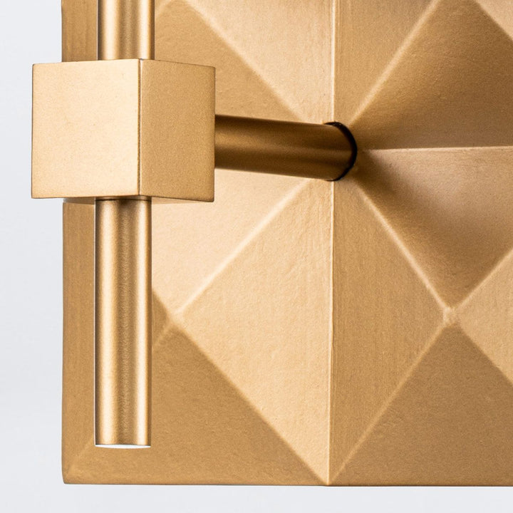 Quintiesse QN-DECO-1WB-AB-O Deco Bathroom 1 Light Wall Light Laquered Gold