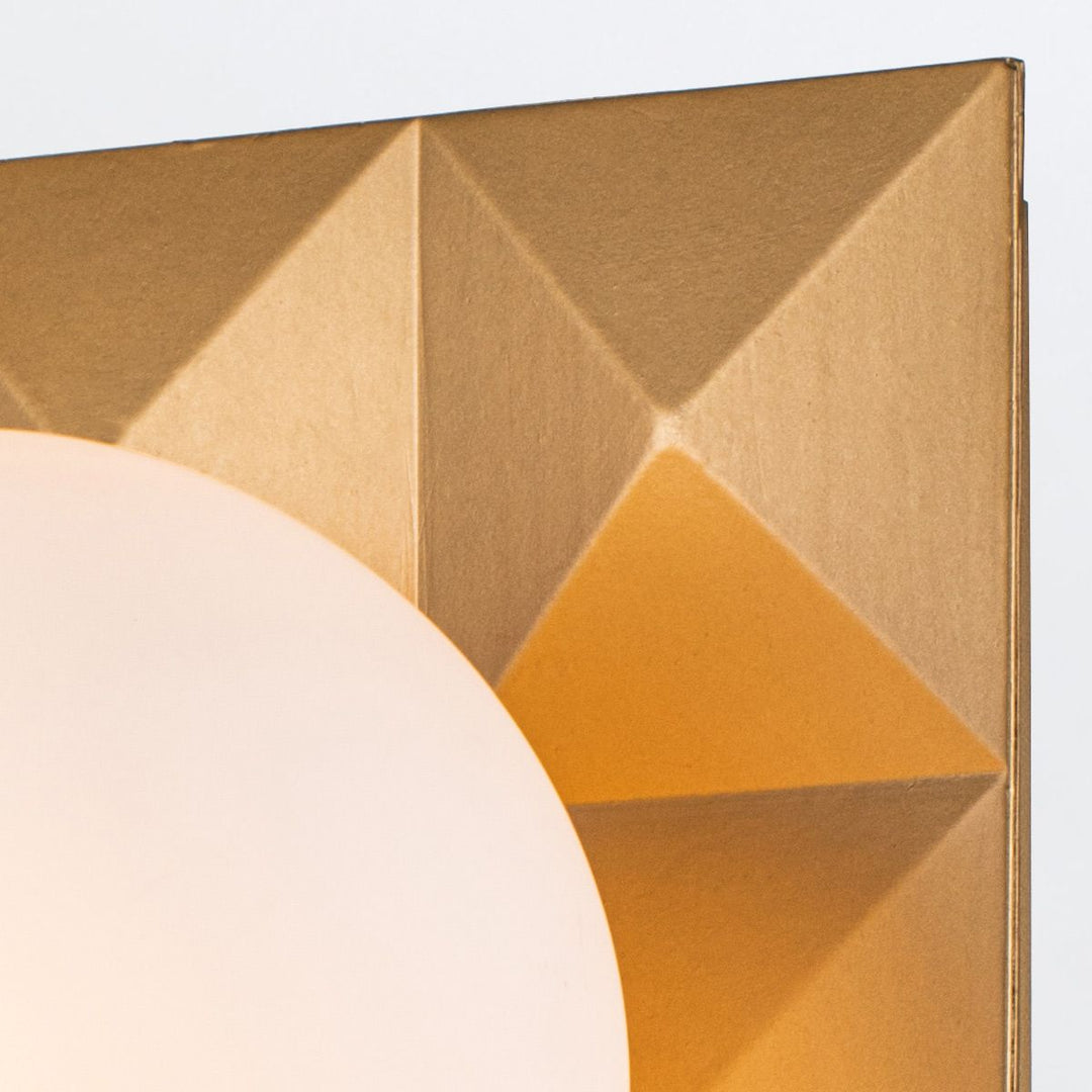 Quintiesse QN-DECO-1WB-AB-O Deco Bathroom 1 Light Wall Light Laquered Gold