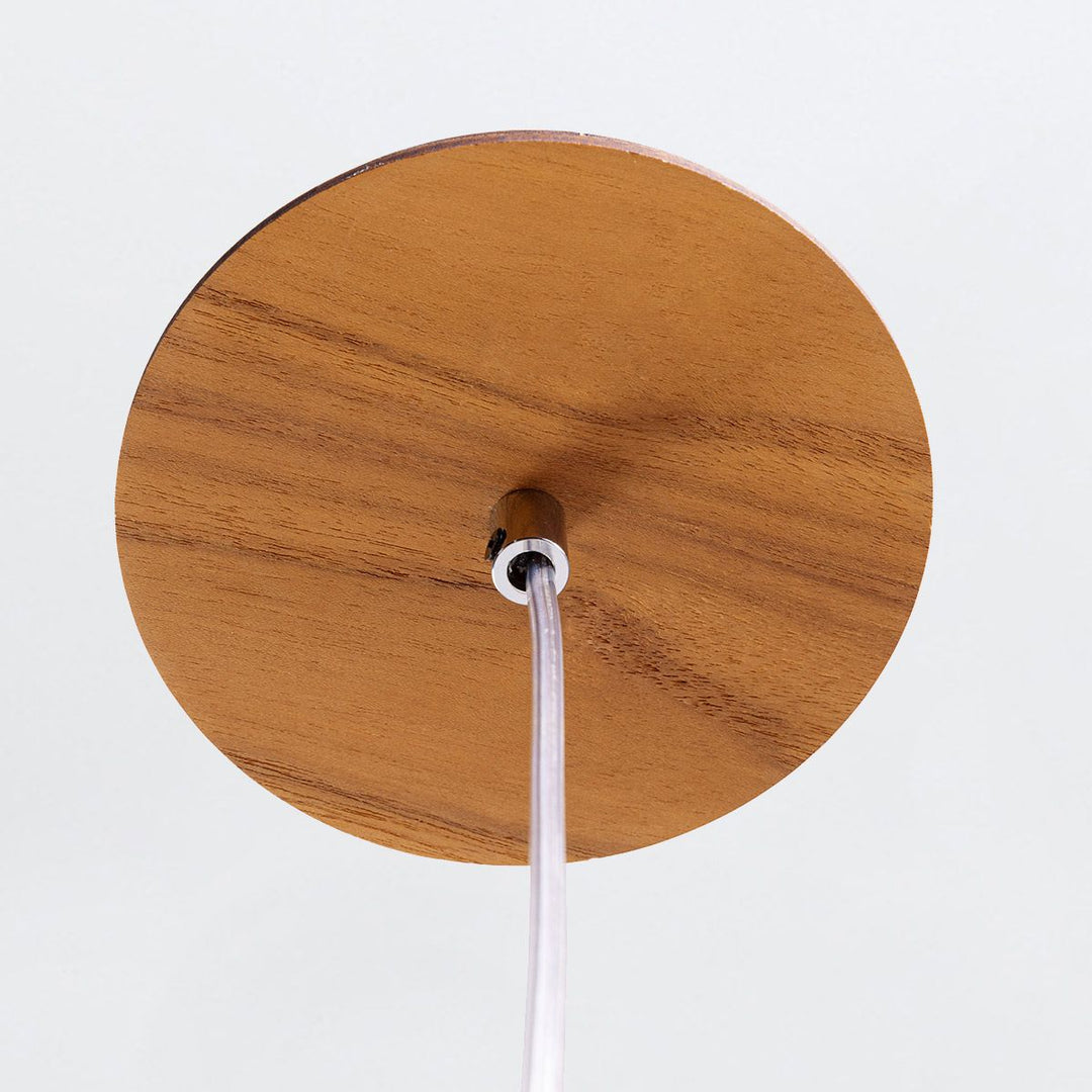 Quintiesse QN-DIAMOND-P-S-TEAK Diamond Pendant Light Teak