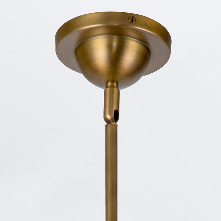 Quintiesse QN-DORAL-P-M-BK Doral 2 Light Pendant Matte Black/Vintage Brass