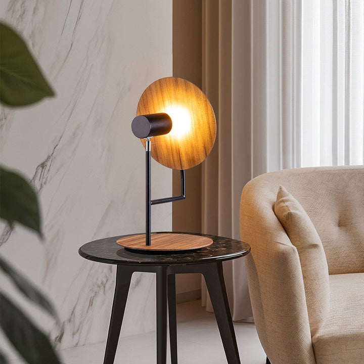 Quintiesse QN-DOT-TL-TEAK Dot Table Lamp Teak