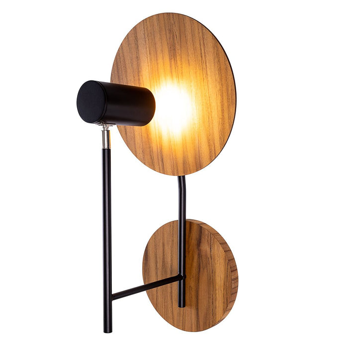 Quintiesse QN-DOT-WB1-TEAK Dot Wall Light Teak