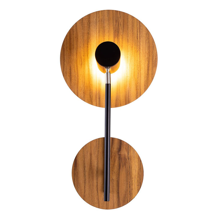 Quintiesse QN-DOT-WB1-TEAK Dot Wall Light Teak