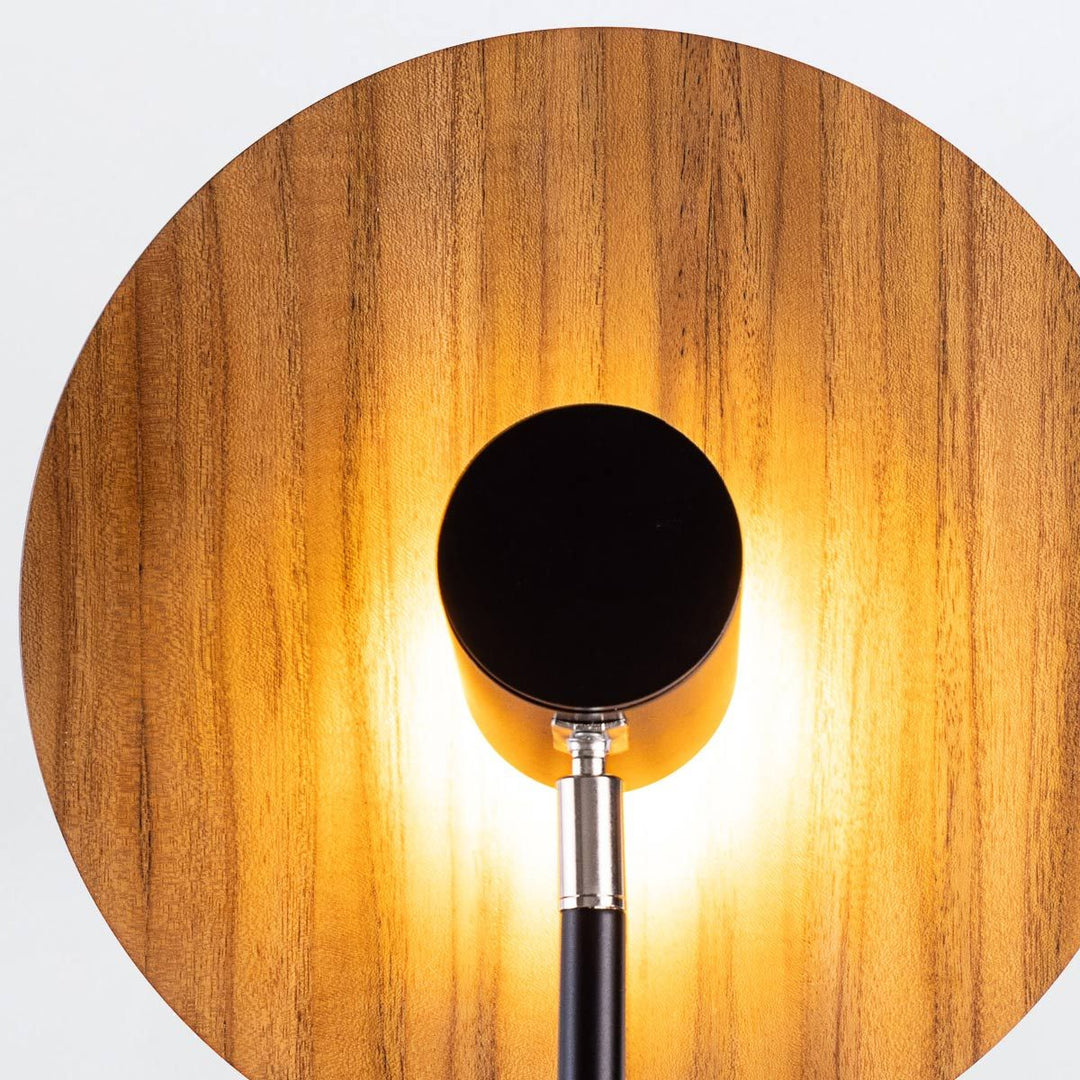 Quintiesse QN-DOT-WB1-TEAK Dot Wall Light Teak
