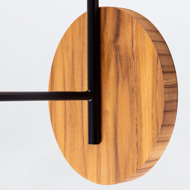 Quintiesse QN-DOT-WB1-TEAK Dot Wall Light Teak
