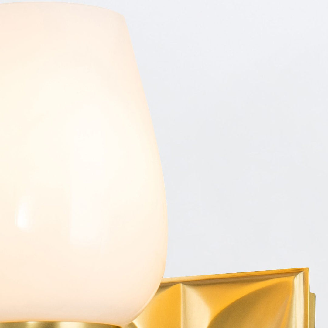 Quintiesse QN-EPSILON-1WB-AB-O Epsilon Bathroom 1 Light Wall Light Aged Brass