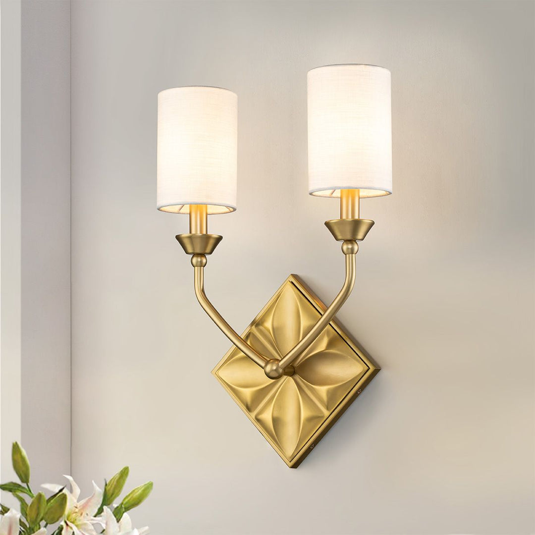 Quintiesse QN-EPSILON-2WB-AB Epsilon 2 Light Wall Light Aged Brass
