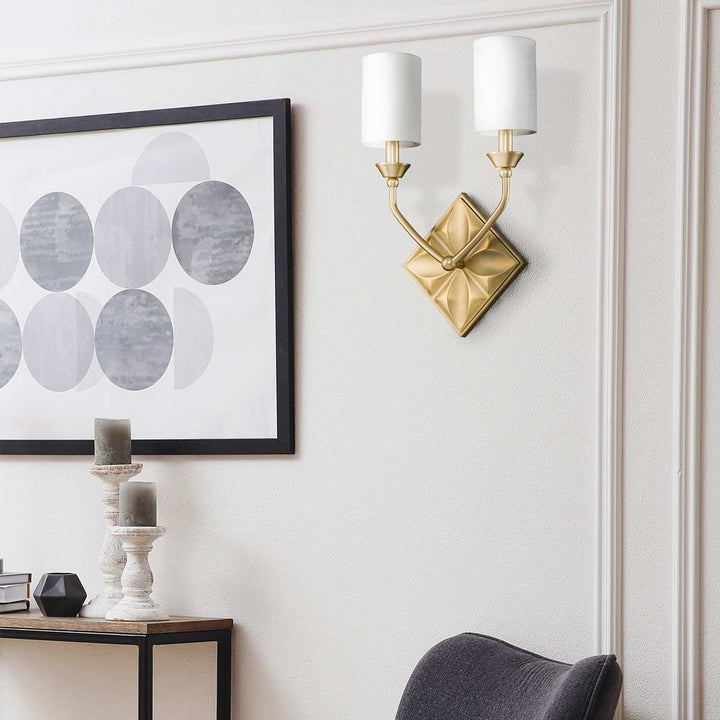 Quintiesse QN-EPSILON-2WB-AB Epsilon 2 Light Wall Light Aged Brass