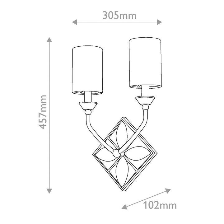 Quintiesse QN-EPSILON-2WB-AB Epsilon 2 Light Wall Light Aged Brass