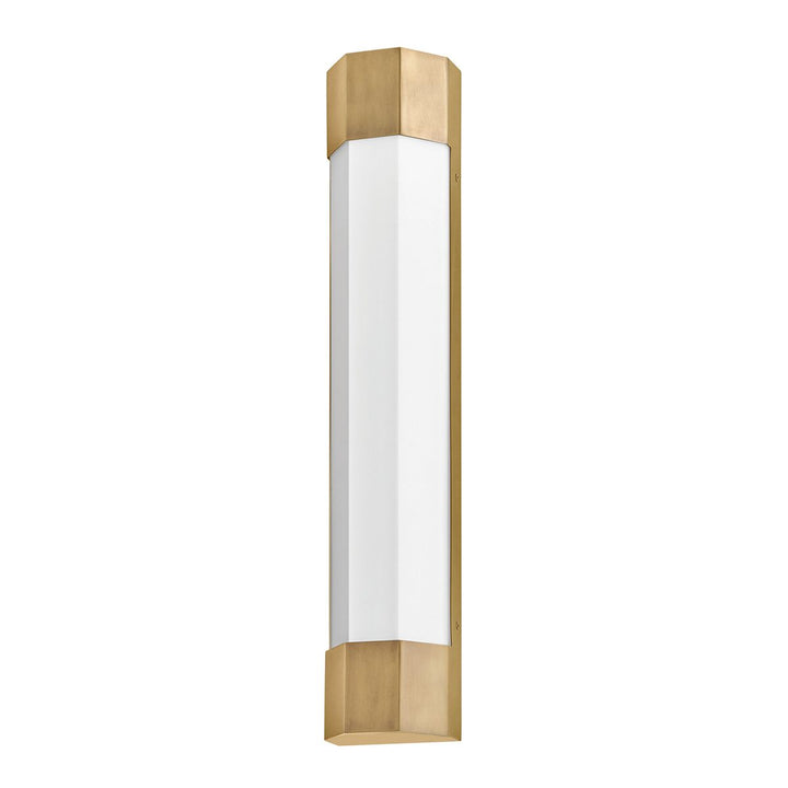 Quintiesse QN-FACET-LED3-HB-BATH Facet Bathroom Large LED Wall Light Heritage Brass