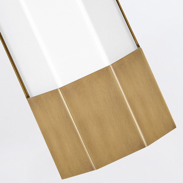 Quintiesse QN-FACET-LED3-HB-BATH Facet Bathroom Large LED Wall Light Heritage Brass