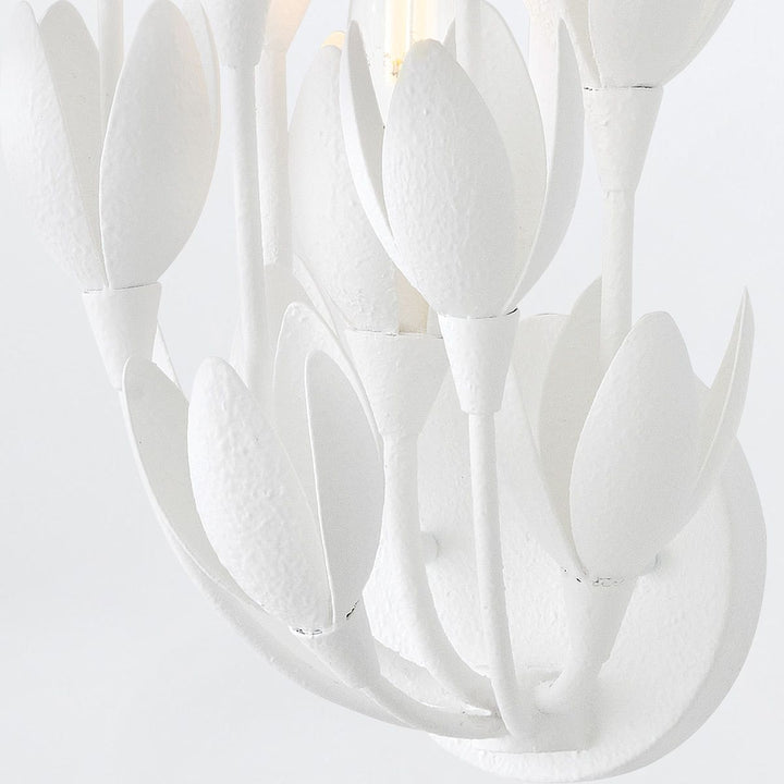 Quintiesse QN-FLORA-3W-WHT Flora 3 Light Wall Light Textured Plaster