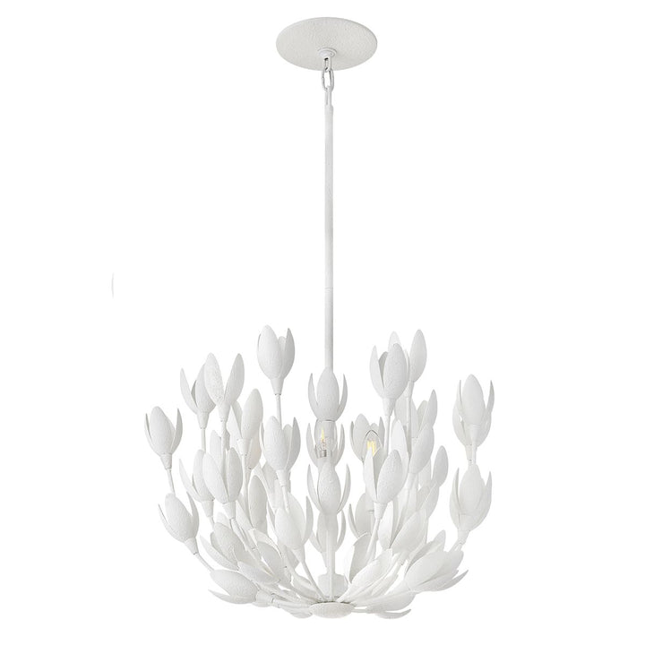 Quintiesse QN-FLORA3-WHT Flora 3 Light Duo-Mount Pendant Textured Plaster