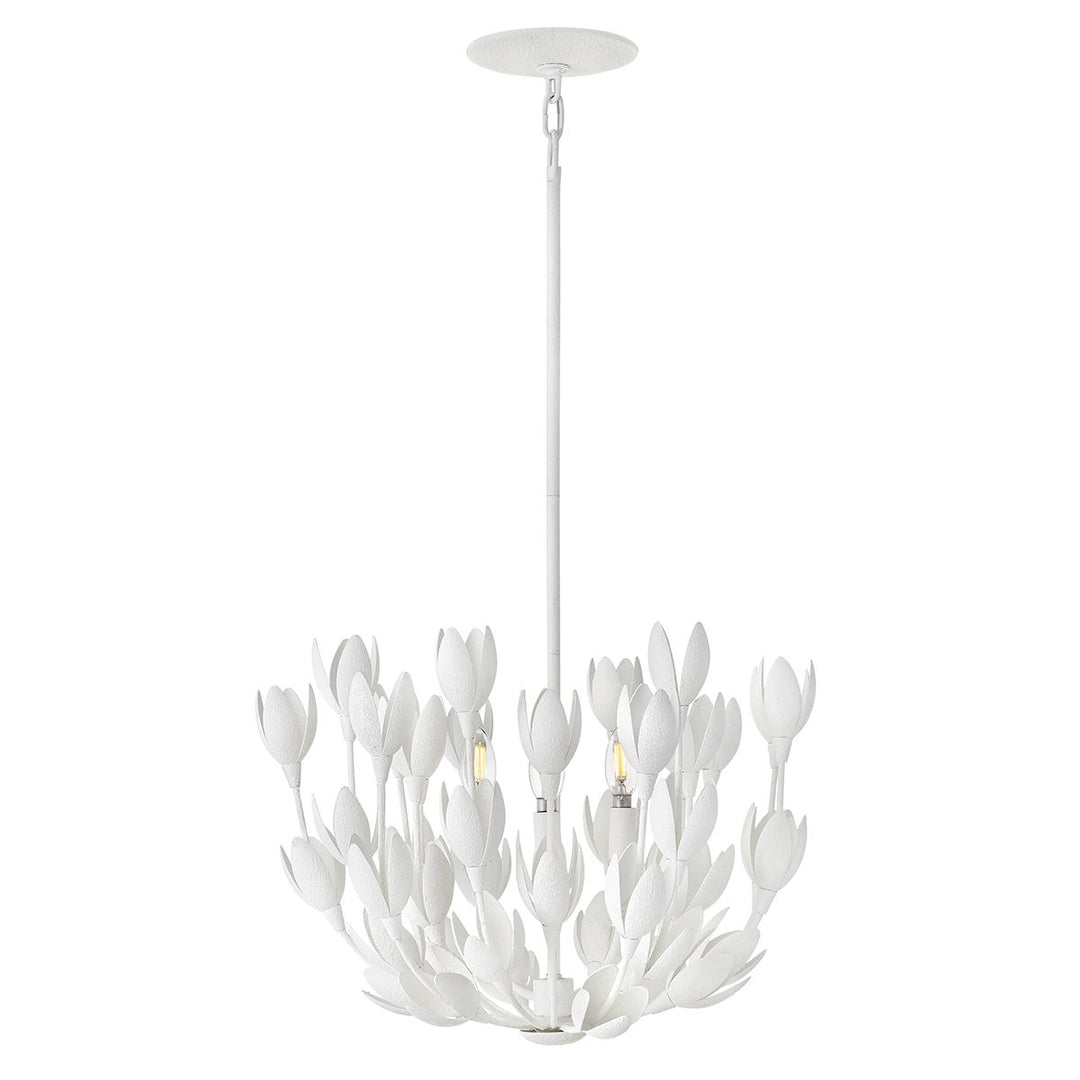 Quintiesse QN-FLORA3-WHT Flora 3 Light Duo-Mount Pendant Textured Plaster