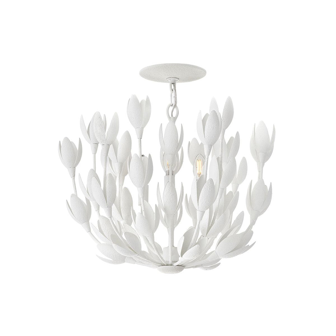 Quintiesse QN-FLORA3-WHT Flora 3 Light Duo-Mount Pendant Textured Plaster