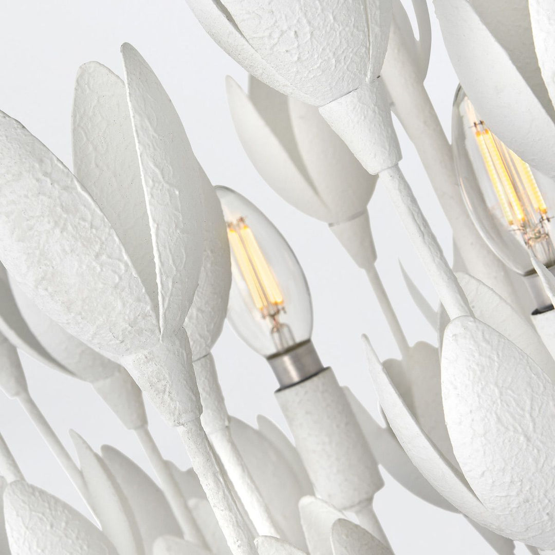 Quintiesse QN-FLORA3-WHT Flora 3 Light Duo-Mount Pendant Textured Plaster