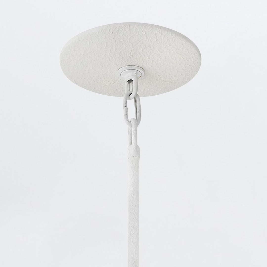 Quintiesse QN-FLORA3-WHT Flora 3 Light Duo-Mount Pendant Textured Plaster