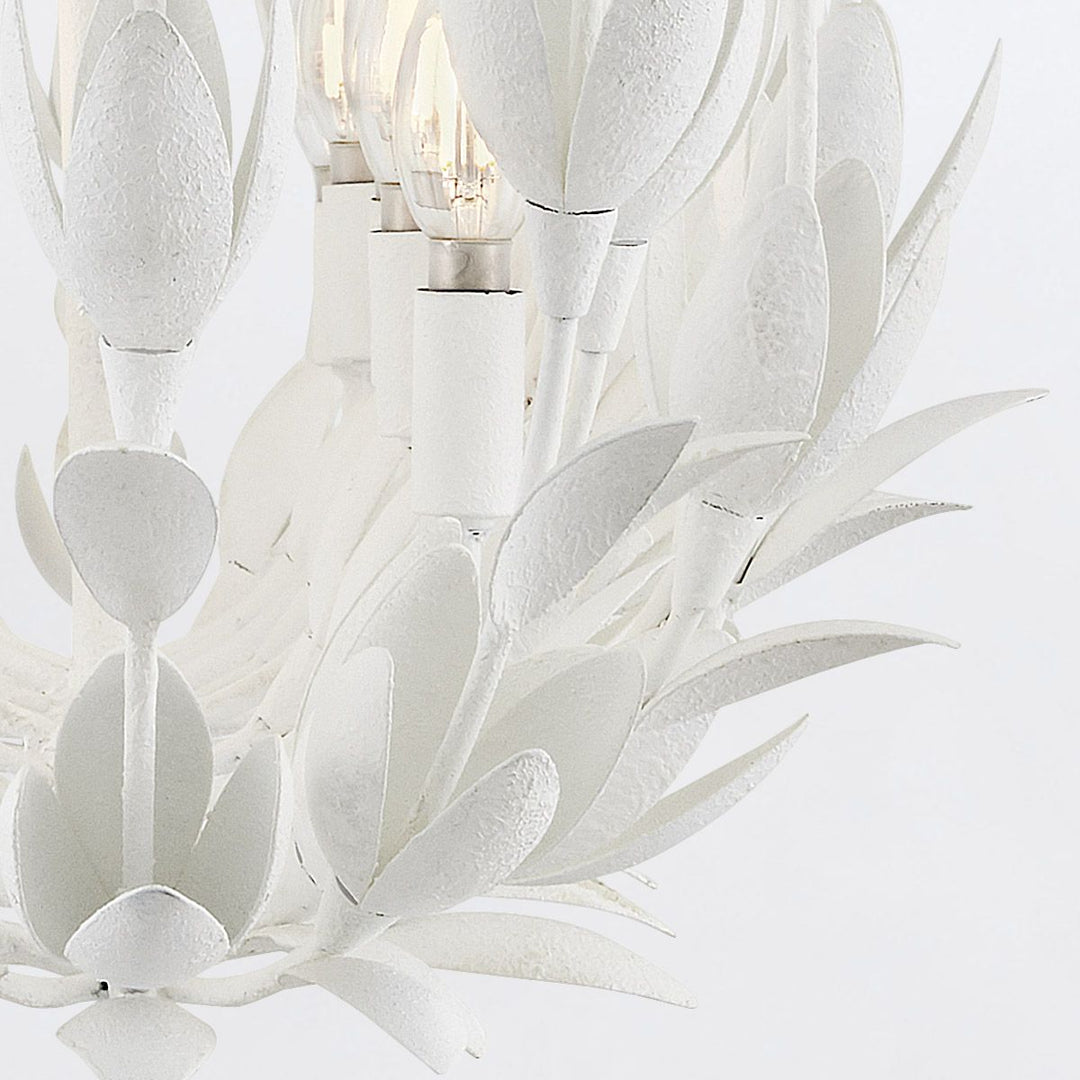 Quintiesse QN-FLORA3-WHT Flora 3 Light Duo-Mount Pendant Textured Plaster