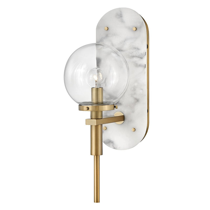Quintiesse QN-GILDA-WB1-HB Gilda Bathroom 1 Light Wall Light Heritage Brass