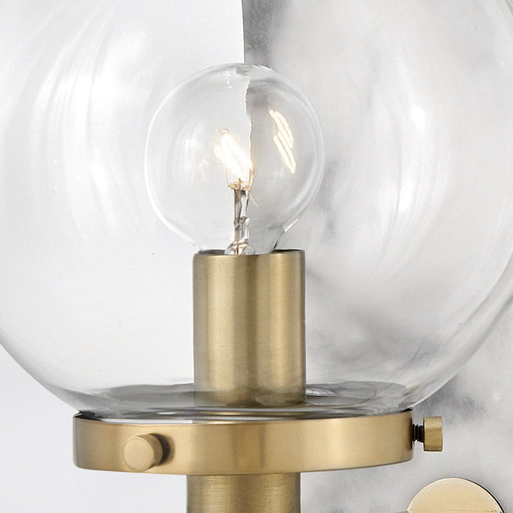 Quintiesse QN-GILDA-WB1-HB Gilda Bathroom 1 Light Wall Light Heritage Brass