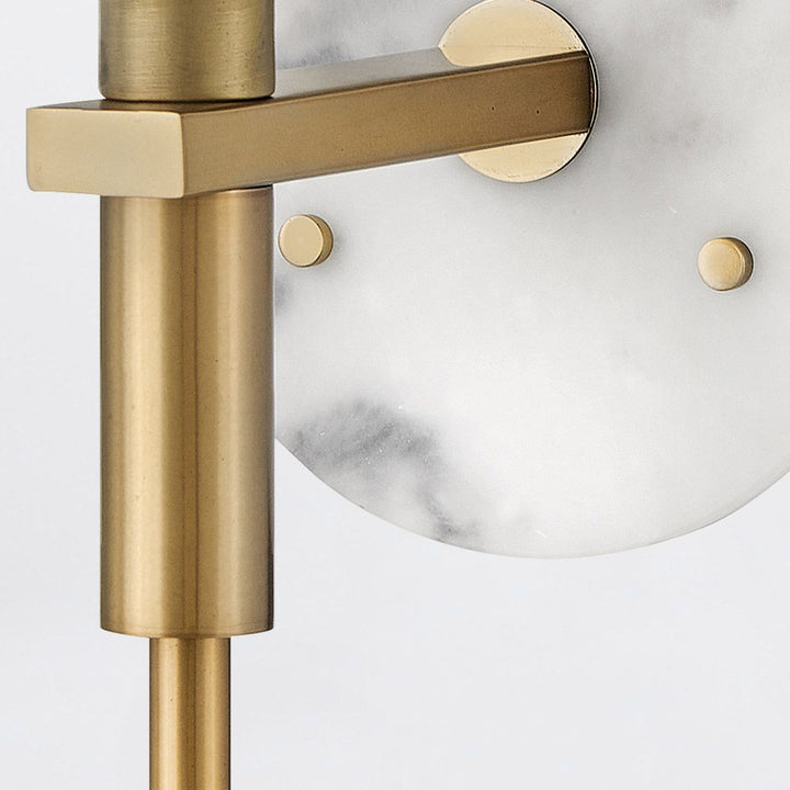 Quintiesse QN-GILDA-WB1-HB Gilda Bathroom 1 Light Wall Light Heritage Brass