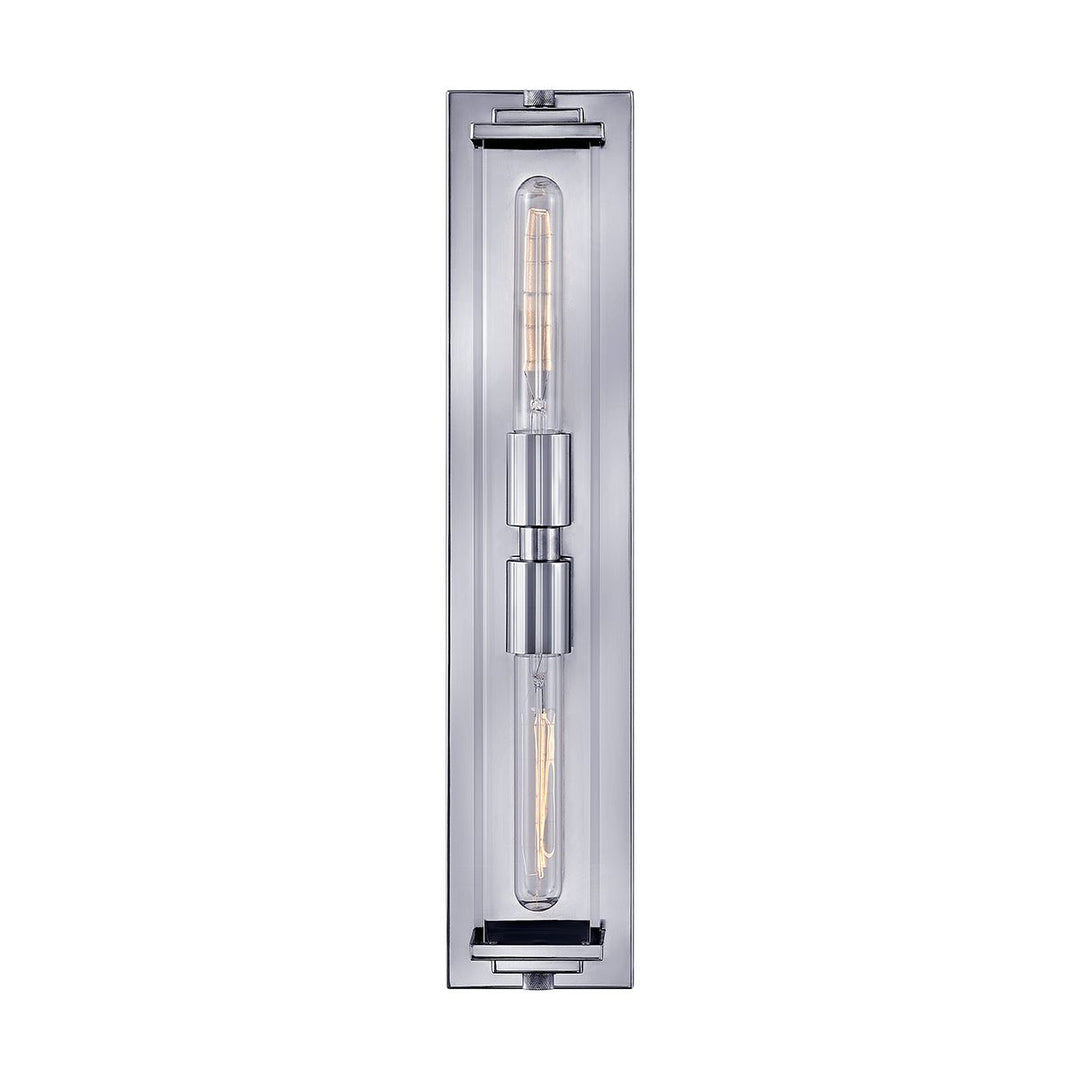 Quintiesse QN-HENRI-WB2-PC Henri Bathroom 2 Light Wall Light Polished Chrome