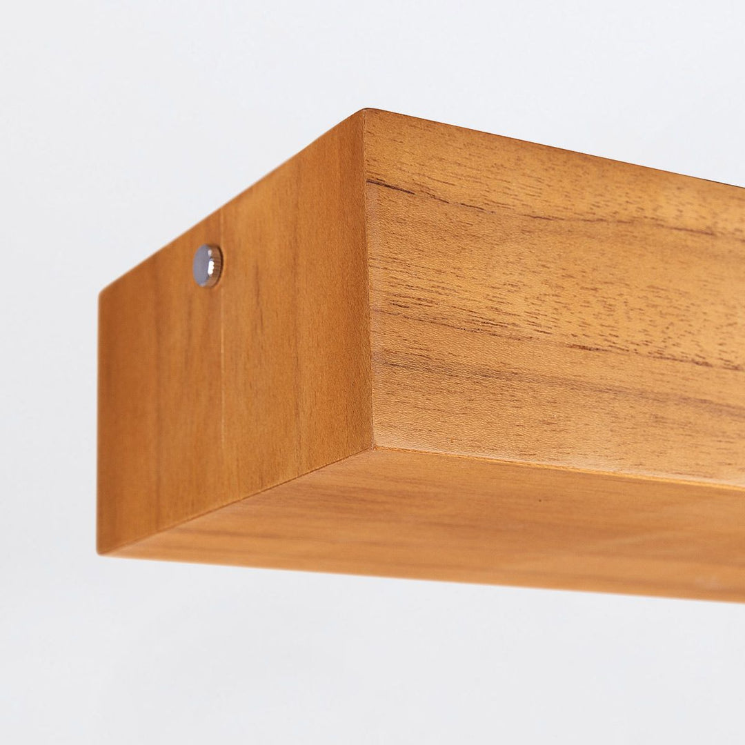 Quintiesse QN-HORIZON-LED-LP-140-TEAK Horizon LED Linear Pendant Teak