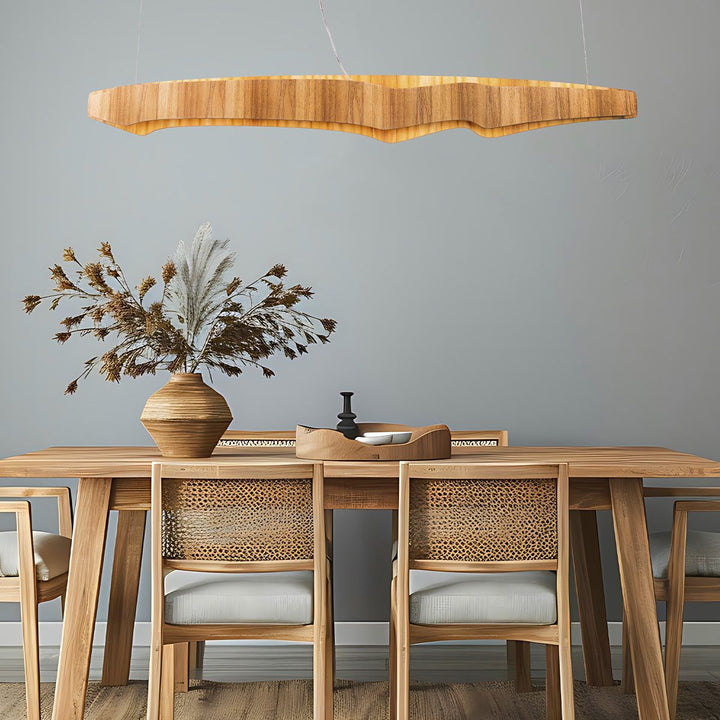 Quintiesse QN-HORIZON-LED-LP-140-TEAK Horizon LED Linear Pendant Teak