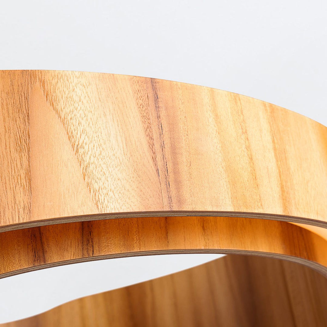 Quintiesse QN-HORIZON-RING-LED-80-TEAK Horizon LED Medium Ring Pendant Teak