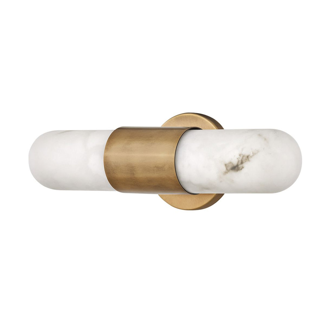 Quintiesse QN-IBIZA-M-HB Ibiza Bathroom Medium LED Wall Light Heritage Brass