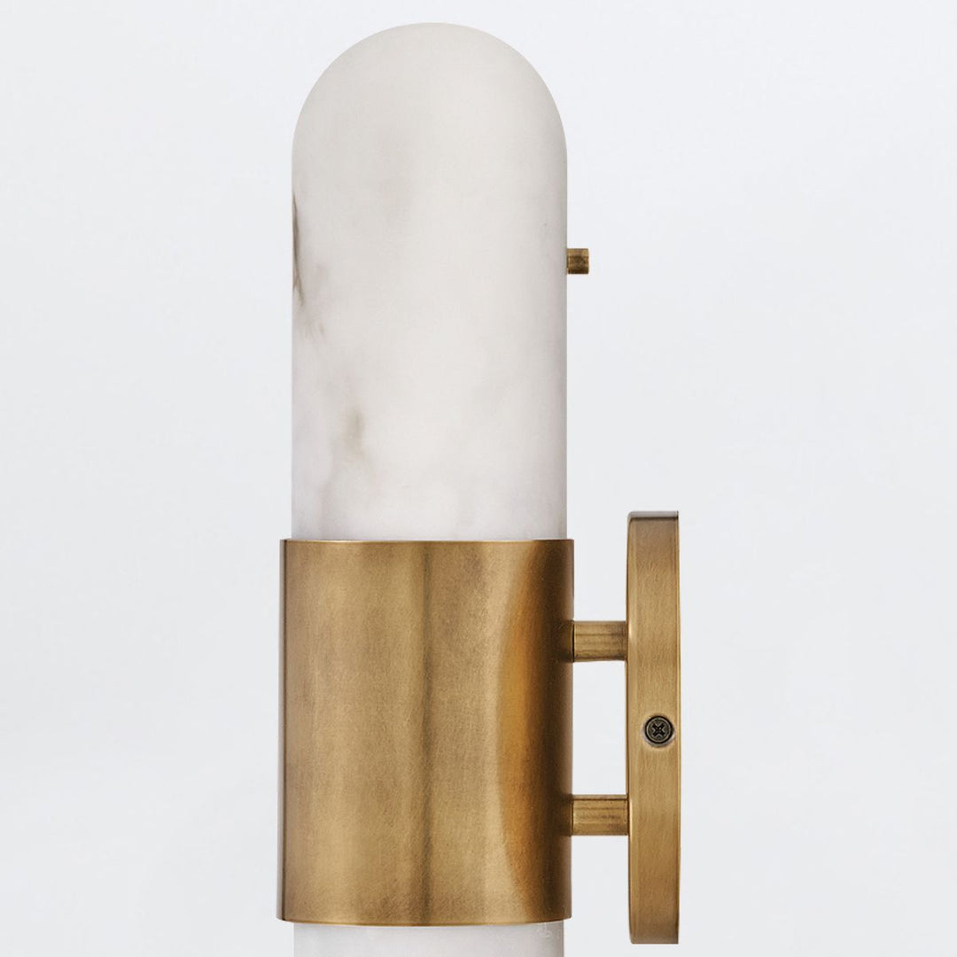 Quintiesse QN-IBIZA-M-HB Ibiza Bathroom Medium LED Wall Light Heritage Brass
