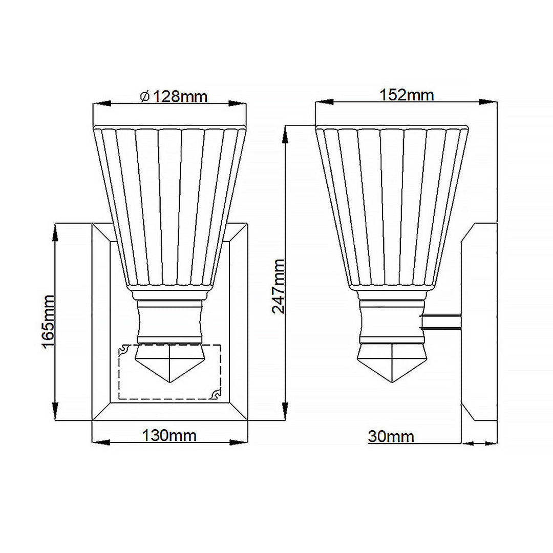 Kichler QN-KAYVA1-PN Kayva LED 1 Arm Dual-lit  Bathroom Wall Light  Polished Nickel