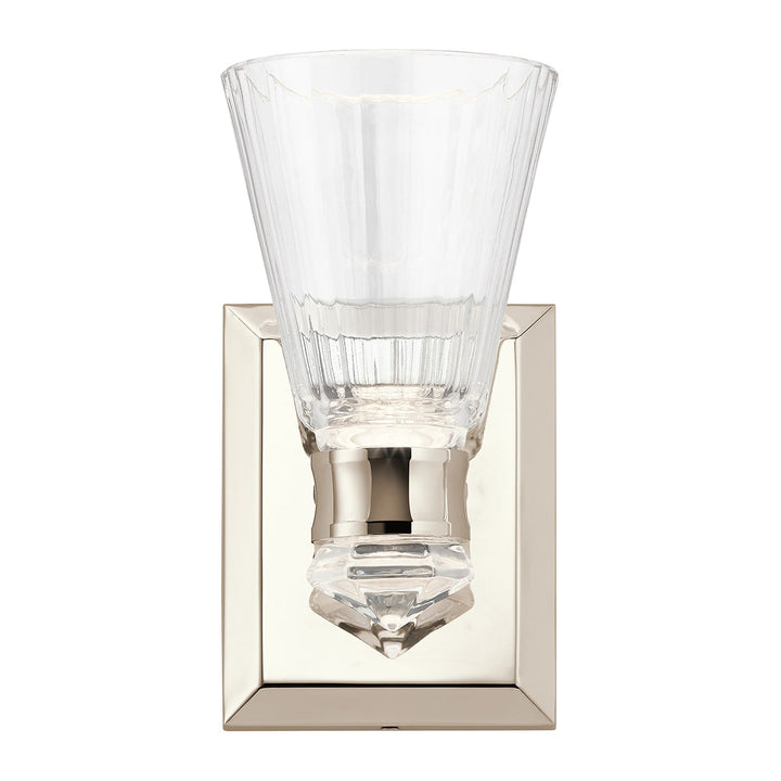 Kichler QN-KAYVA1-PN Kayva LED 1 Arm Dual-lit  Bathroom Wall Light  Polished Nickel