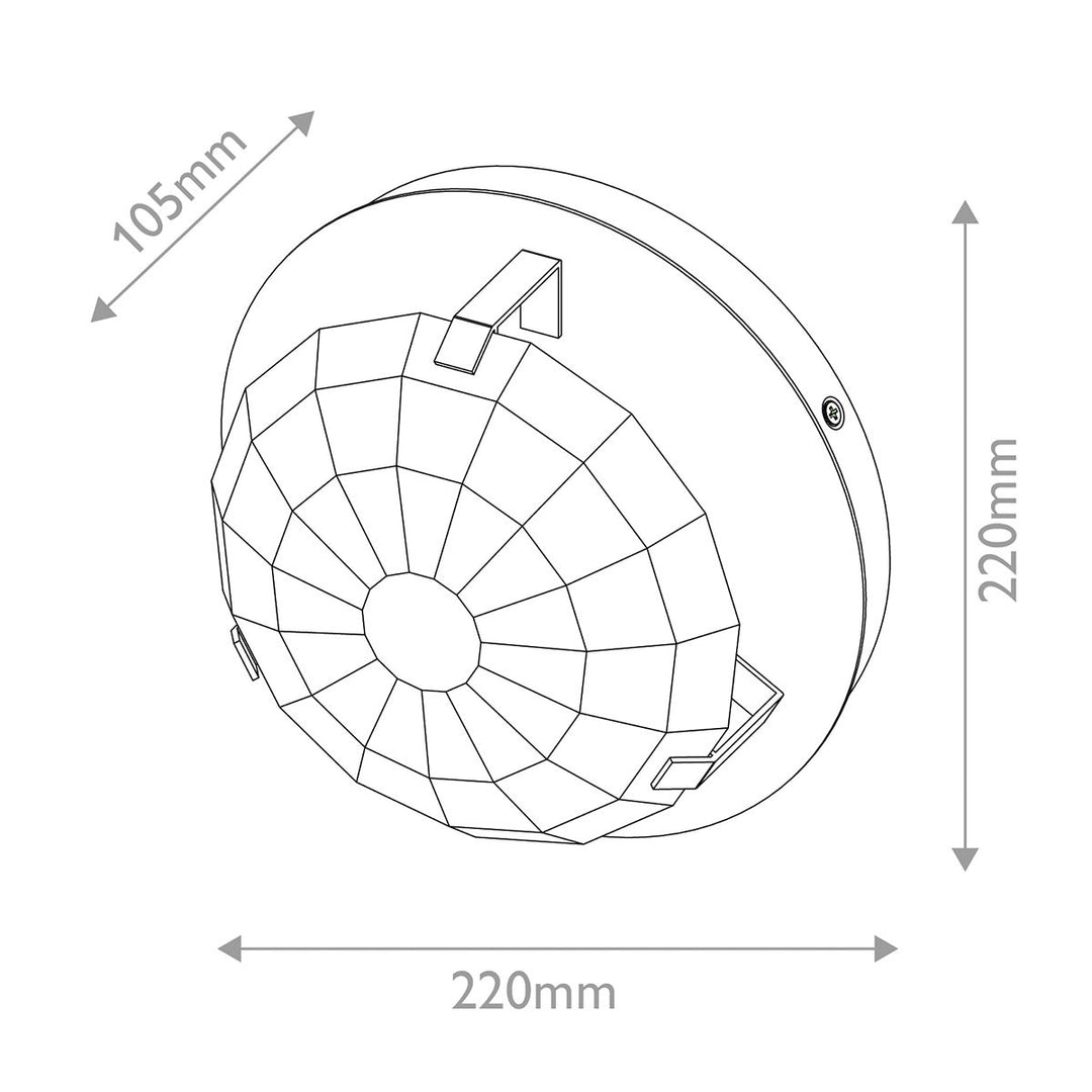 Quintiesse QN-LEO-WB1-BK Leo 1 Light Wall Light Black