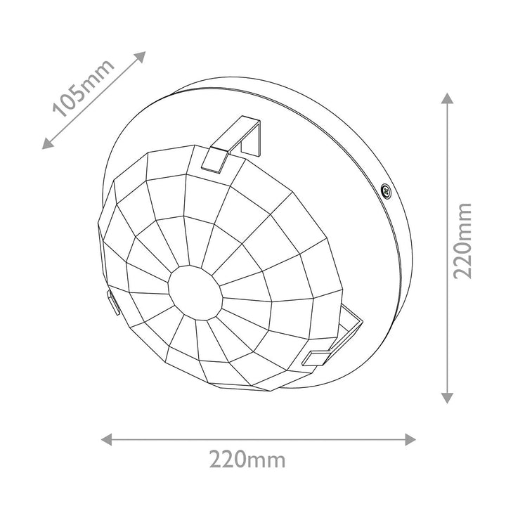 Quintiesse QN-LEO-WB1-BK Leo 1 Light Wall Light Black